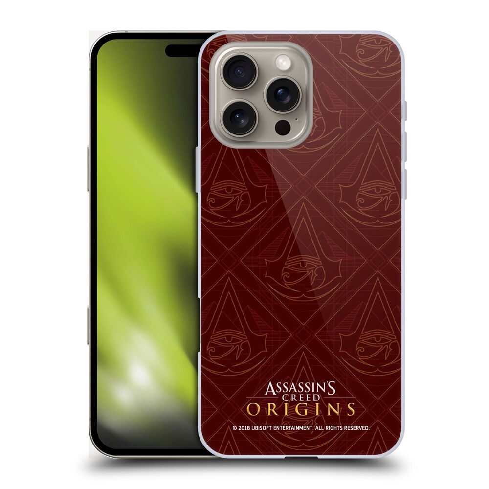 ASSASSINS CREED アサシンクリード - Origins Patterns / Maroon Crest ハード case / Apple iPhoneケース 【公式 / オフィシャル】