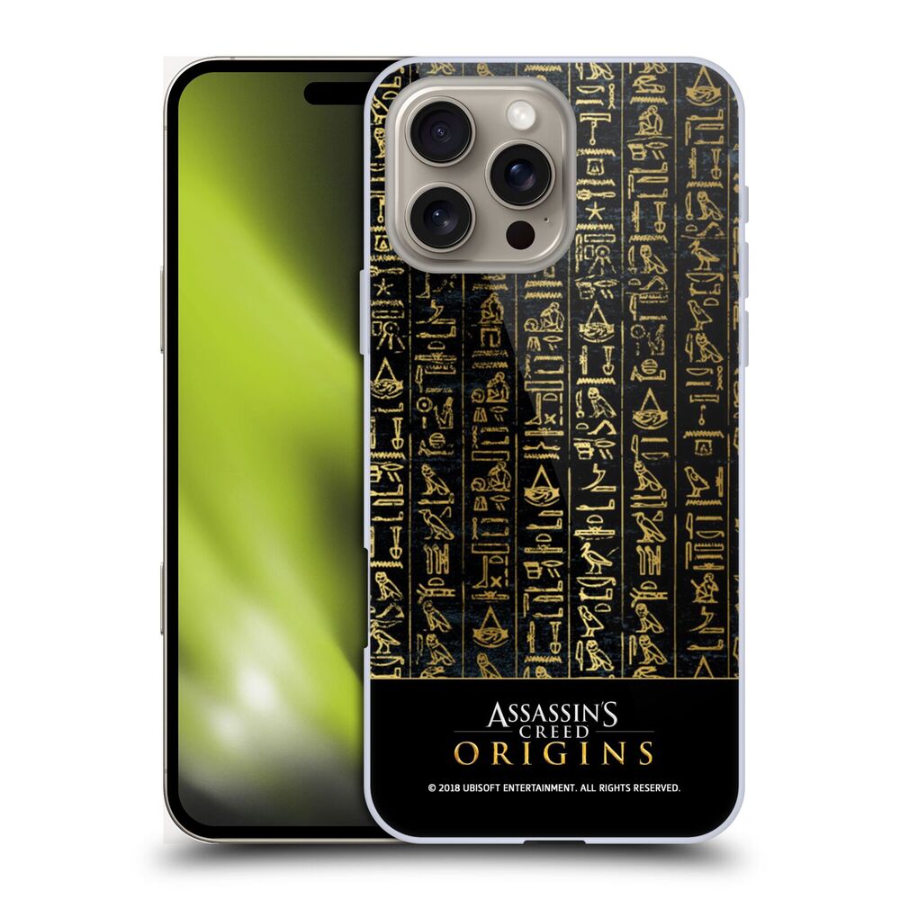 ASSASSINS CREED アサシンクリード - Origins Patterns / Black Hieroglyphics ハード case / Apple iPhoneケース 【公式 / オフィシャル】