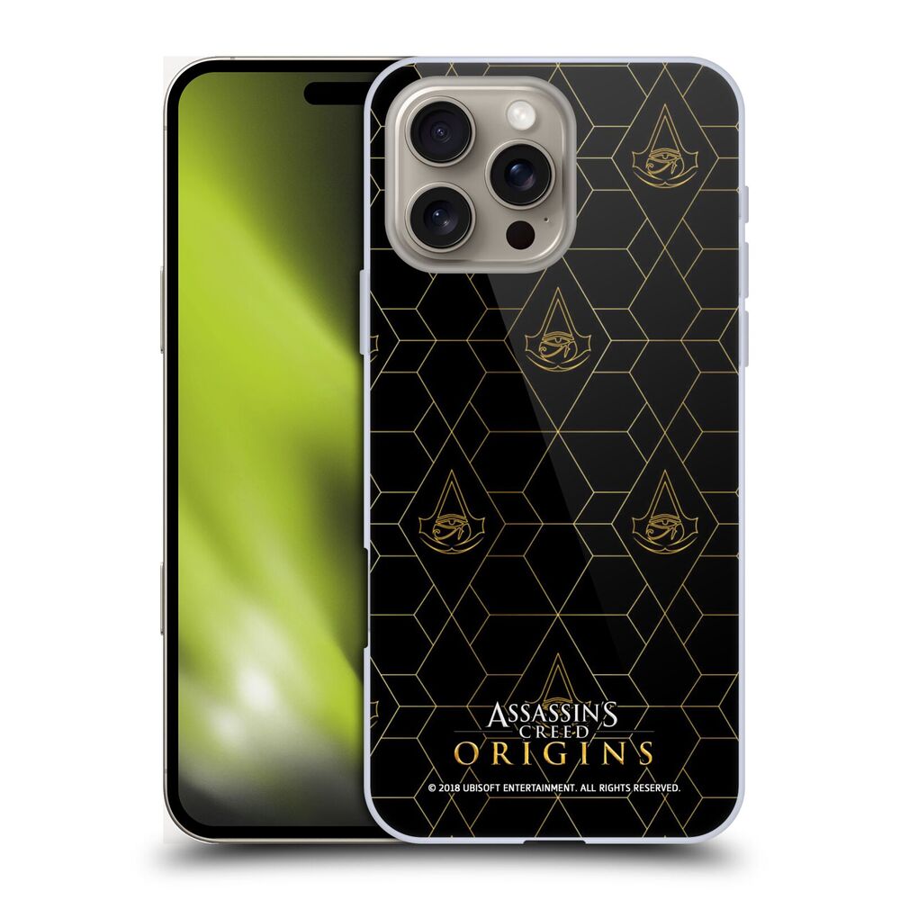 ASSASSINS CREED アサシンクリード - Origins Patterns / Black Crest 2 ハード case / Apple iPhoneケース 【公式 / オフィシャル】