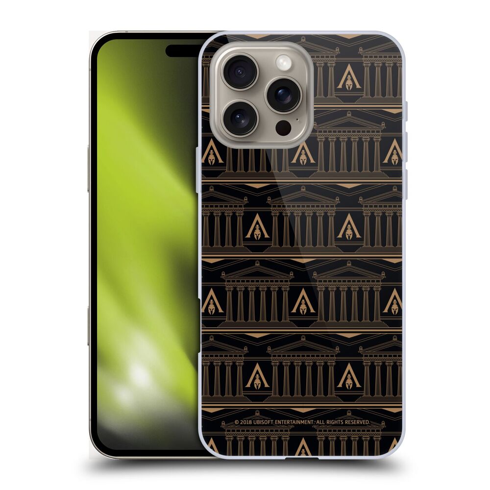 ASSASSINS CREED アサシンクリード - Odyssey Patterns / Black And Gold Column ハード case / Apple iPhoneケース 【公式 / オフィシャル】