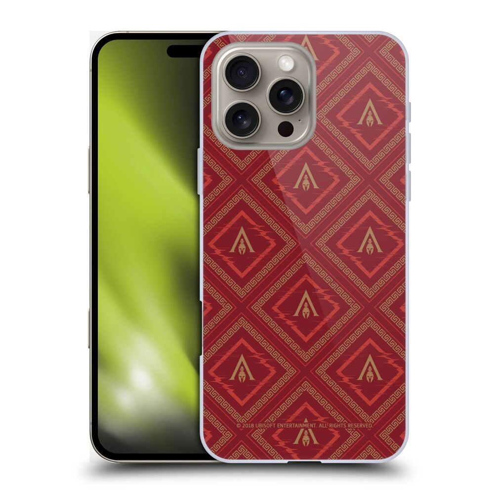 ASSASSINS CREED アサシンクリード - Odyssey Patterns / Red And Gold Logo ハード case / Apple iPhoneケース 【公式 / オフィシャル】