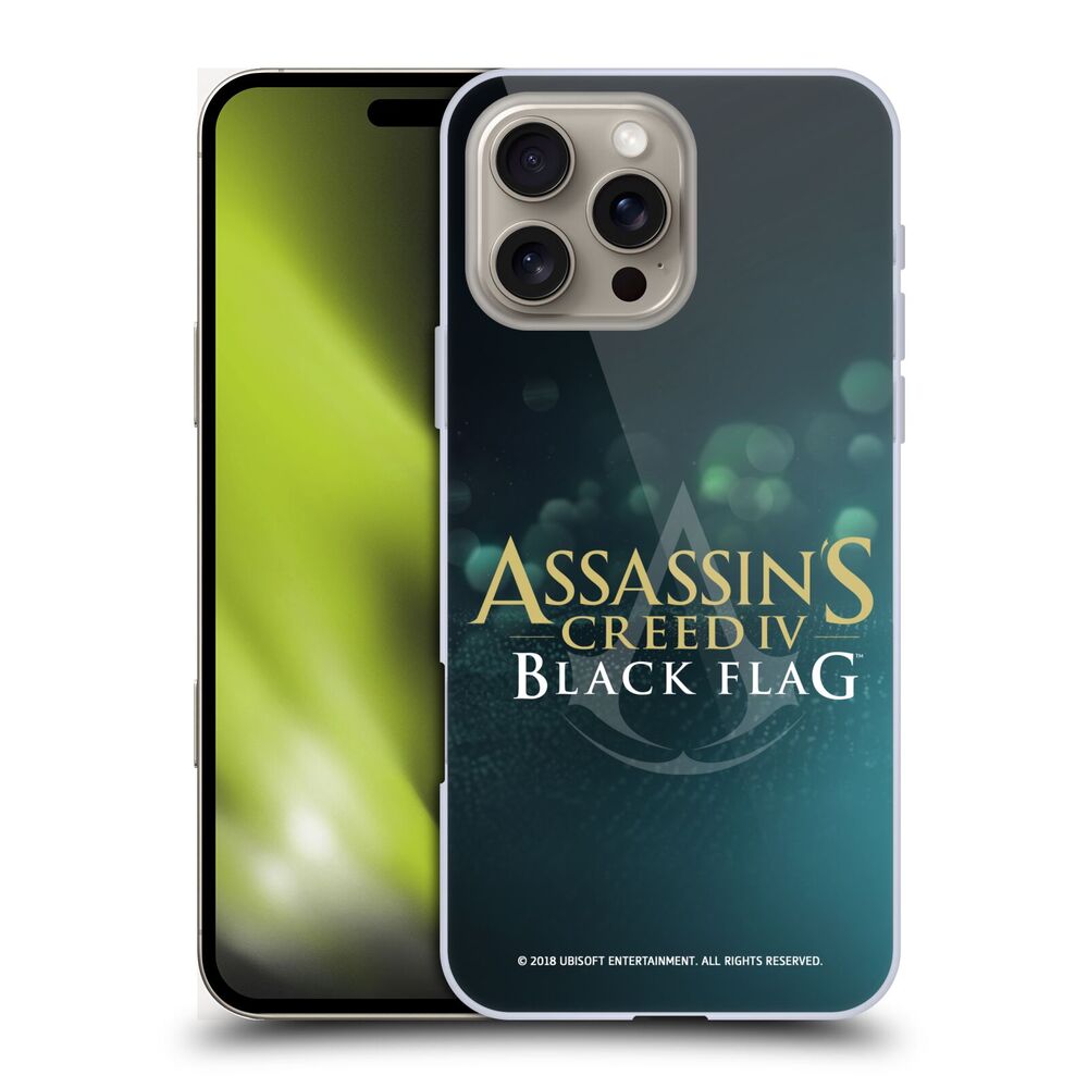 ASSASSINS CREED アサシンクリード - Black Flag Logos / Gold And White ハード case / Apple iPhoneケース 【公式 / オフィシャル】