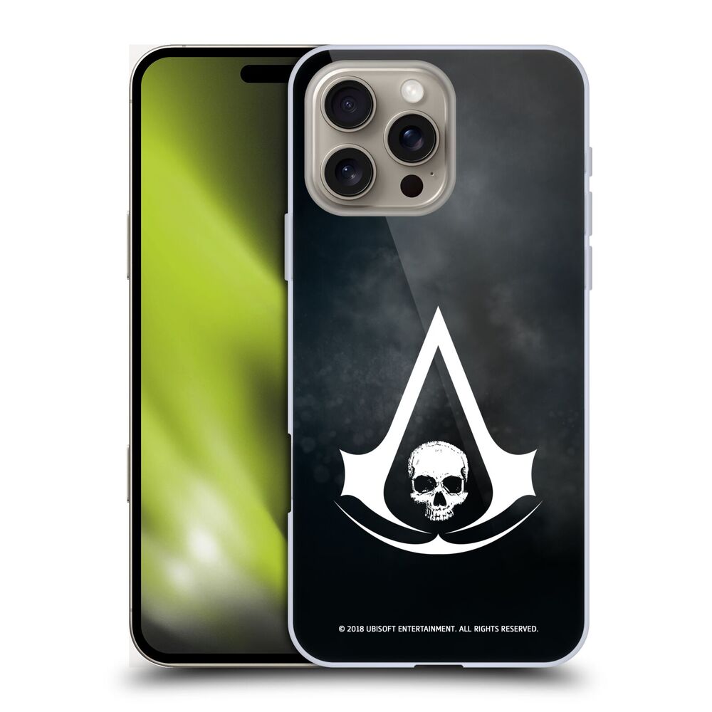 ASSASSINS CREED アサシンクリード - Black Flag Logos / White ハード case / Apple iPhoneケース 【公式 / オフィシャル】