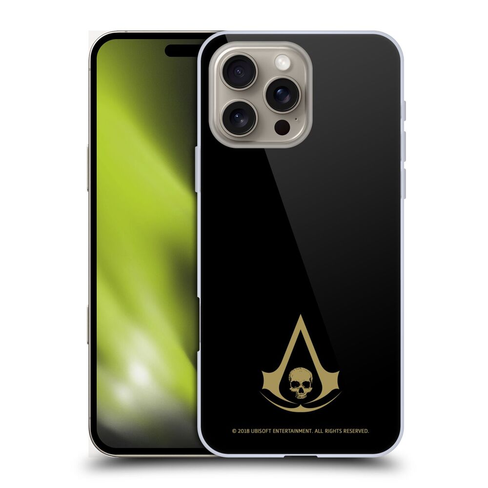 ASSASSINS CREED アサシンクリード - Black Flag Logos / Gold ハード case / Apple iPhoneケース 【公式 / オフィシャル】