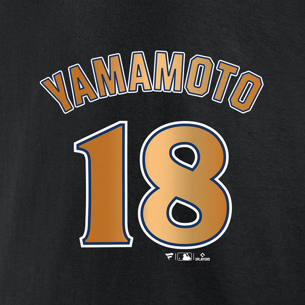 
                  
                    【予約商品】 YOSHINOBU YAMAMOTO 山本由伸 - World Series Champion Player ネーム&ナンバー / 限定 / バックプリントあり / Tシャツ / メンズ
                  
                