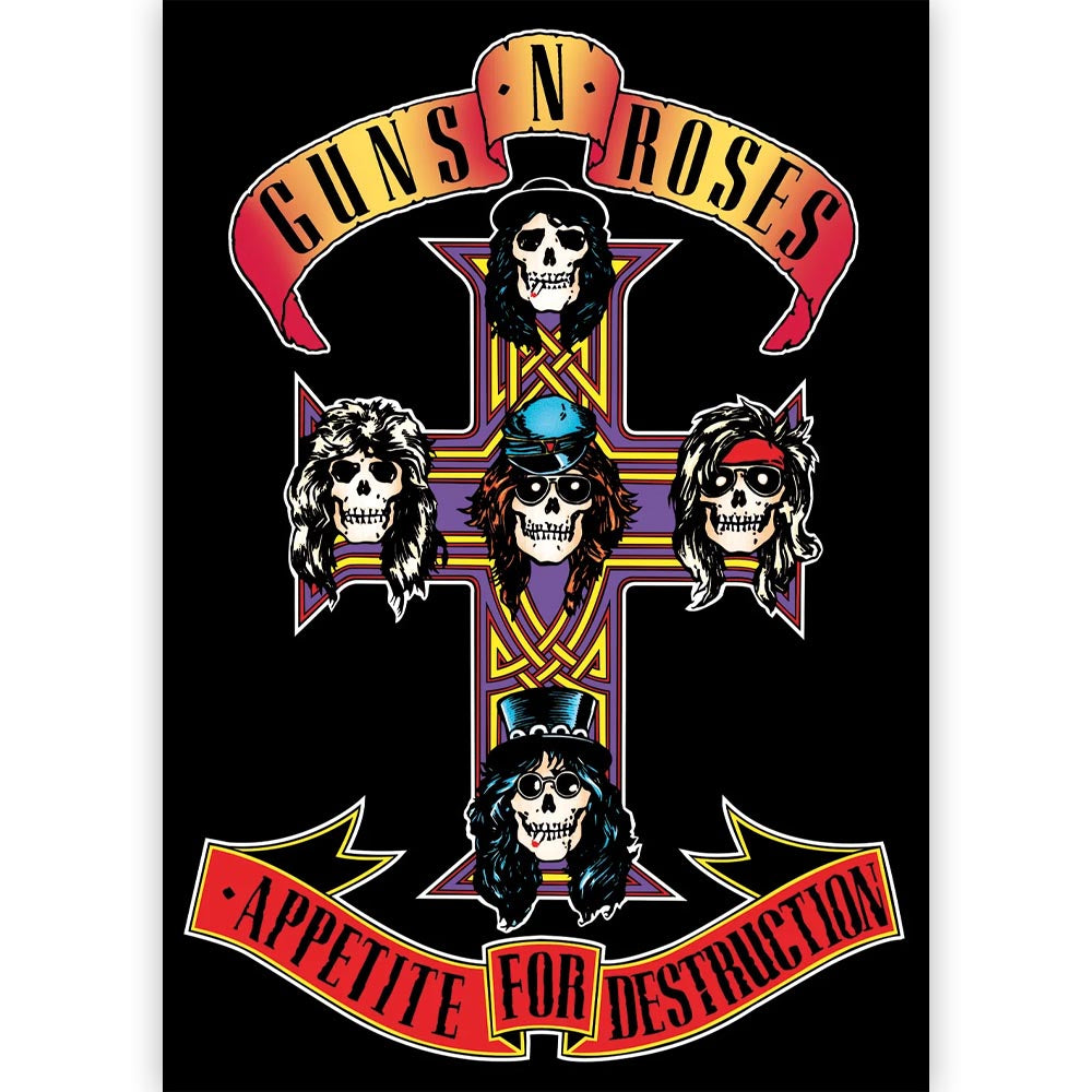 GUNS N ROSES ガンズアンドローゼズ - Appetite For Destruction / ポストカード・レター 【公式 / オフィシャル】