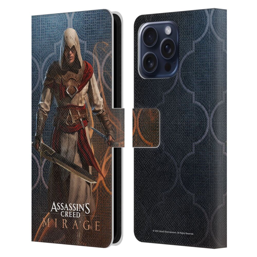 ASSASSINS CREED アサシンクリード - Mirage Graphics / Roshan レザー手帳型 / Apple iPhoneケース 【公式 / オフィシャル】