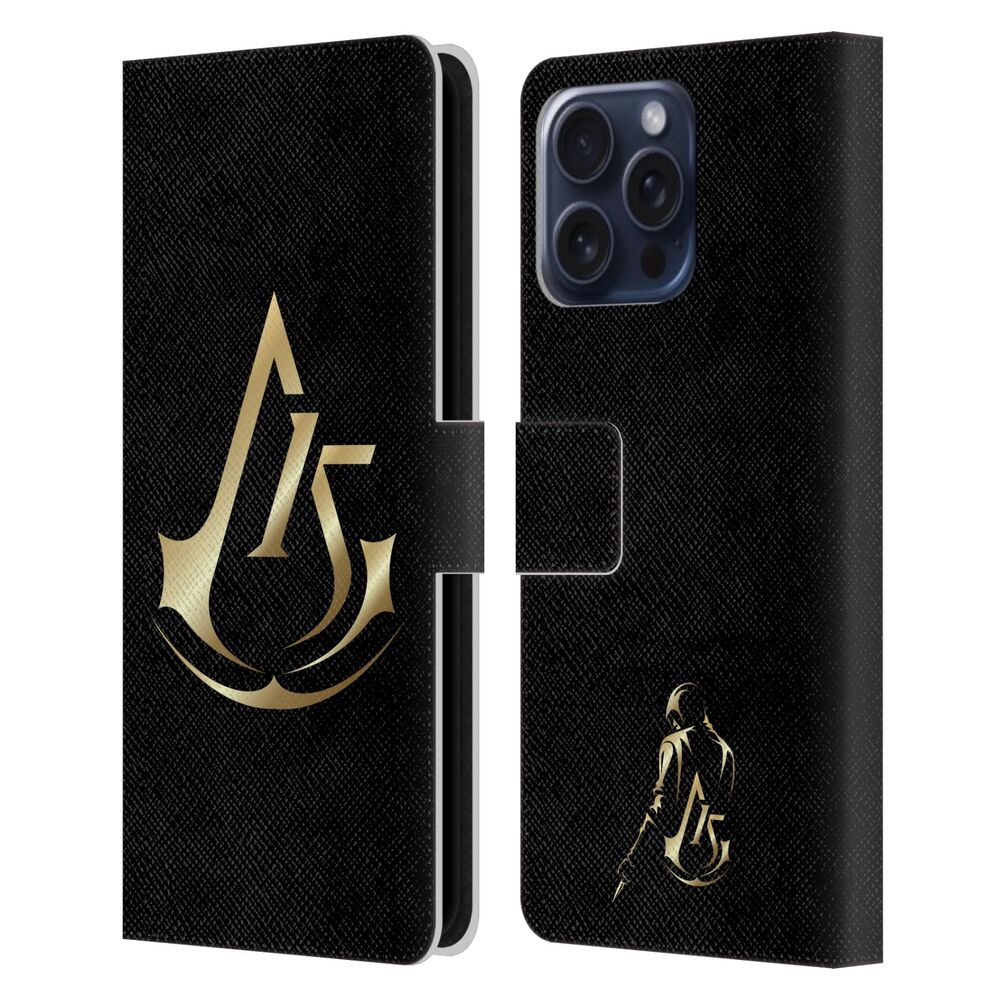 ASSASSINS CREED アサシンクリード - 15th Anniversary Graphics / Crest レザー手帳型 / Apple iPhoneケース 【公式 / オフィシャル】