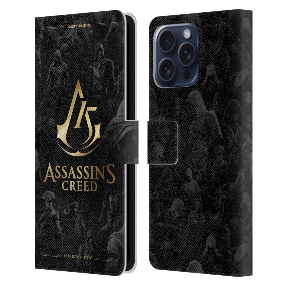 ASSASSINS CREED アサシンクリード - 15th Anniversary Graphics / Crest Key Art レザー手帳型 / Apple iPhoneケース 【公式 / オフィシャル】