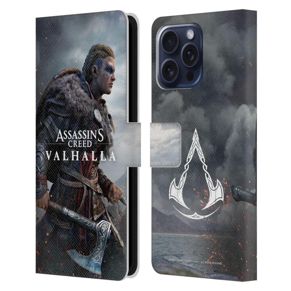 ASSASSINS CREED アサシンクリード - Valhalla Key Art / Female Eivor レザー手帳型 / Apple iPhoneケース 【公式 / オフィシャル】