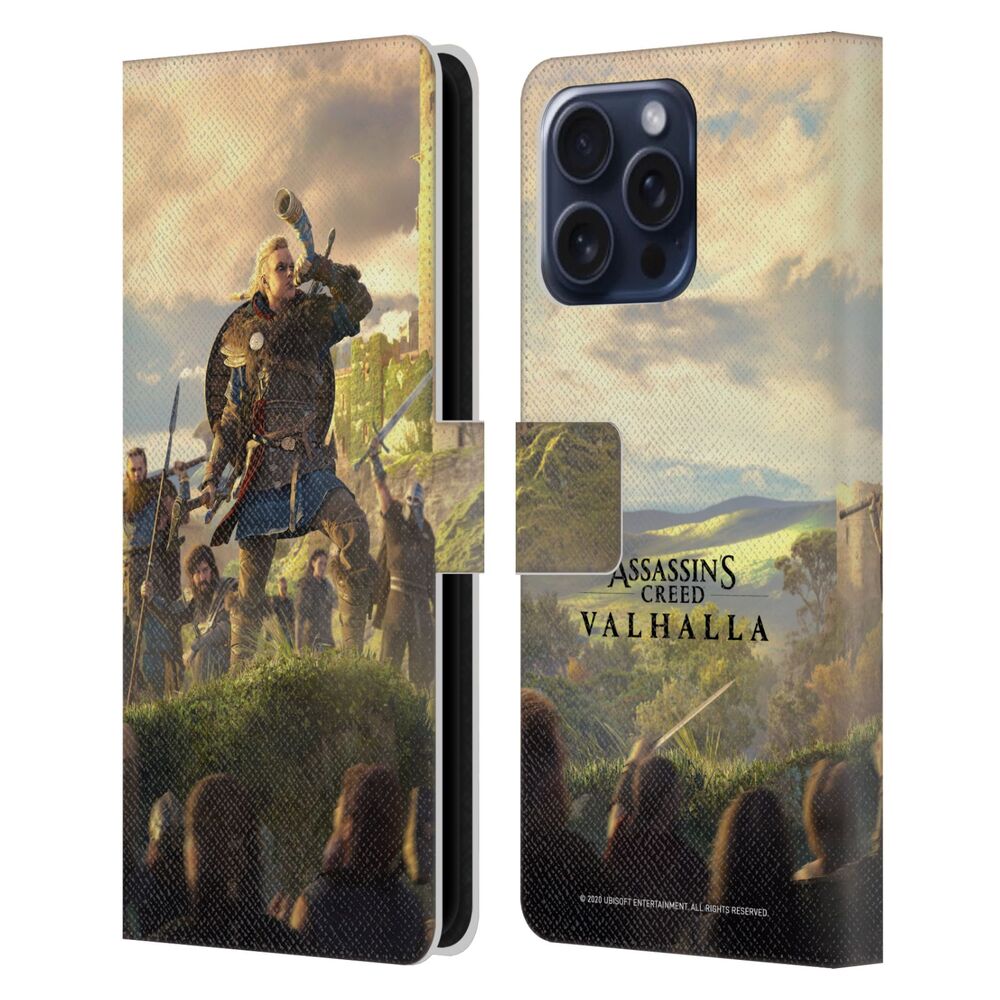 ASSASSINS CREED アサシンクリード - Valhalla Key Art / Female Eivor Raid Leader レザー手帳型 / Apple iPhoneケース 【公式 / オフィシャル】