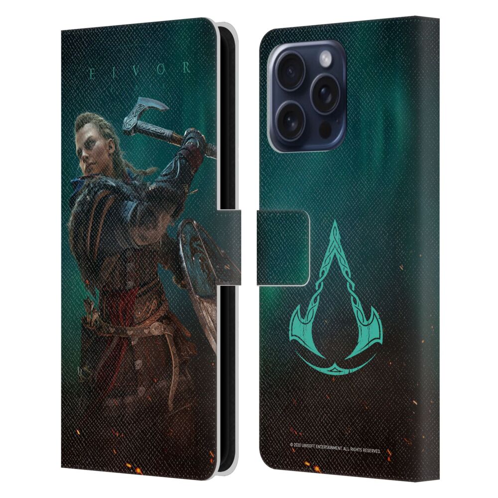 ASSASSINS CREED アサシンクリード - Valhalla Key Art / Female Eivor Poster レザー手帳型 / Apple iPhoneケース 【公式 / オフィシャル】