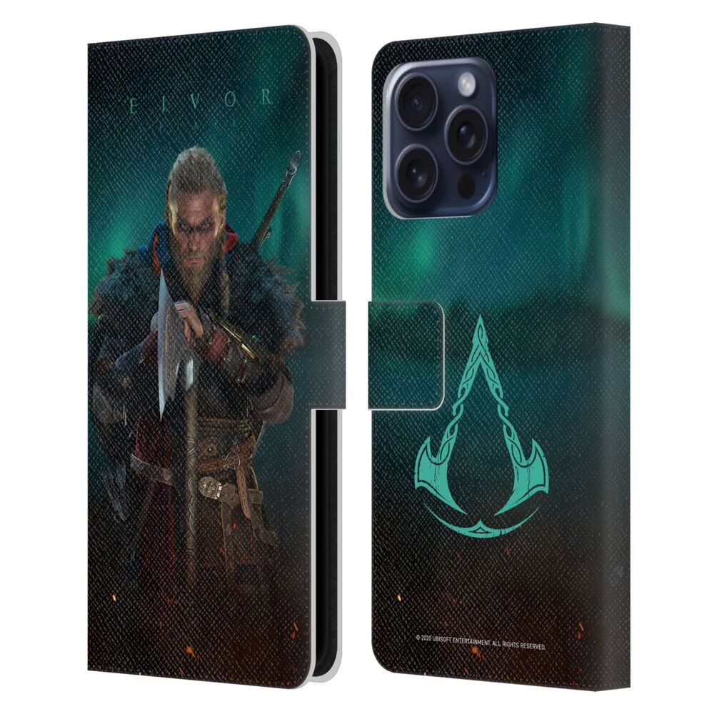 ASSASSINS CREED アサシンクリード - Valhalla Key Art / Male Eivor Poster レザー手帳型 / Apple iPhoneケース 【公式 / オフィシャル】