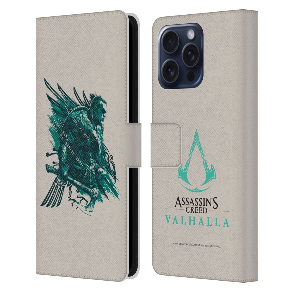 ASSASSINS CREED アサシンクリード - Valhalla Compositions And Patterns / Eivor's Bearded Axe (Skegg?x) レザー手帳型 / Apple iPhoneケース 【公式 / オフィシャル】