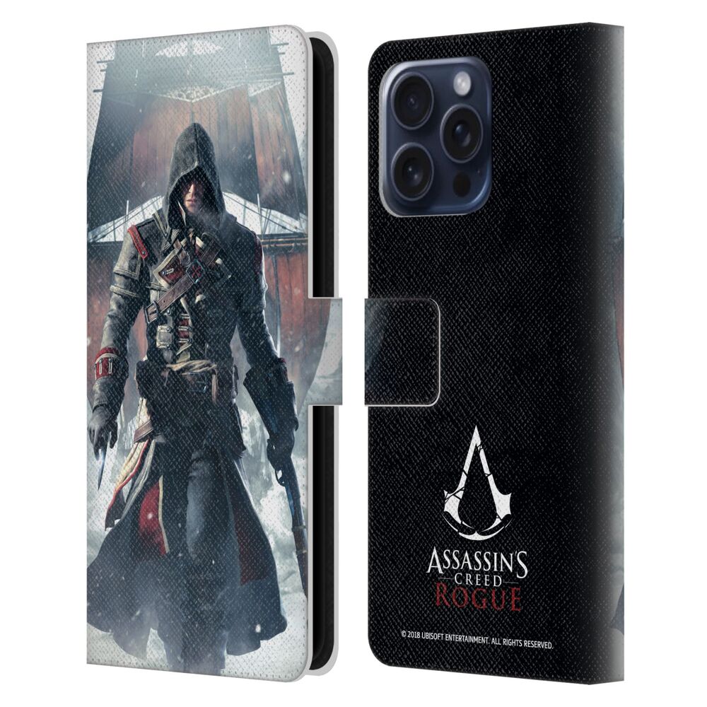 ASSASSINS CREED アサシンクリード - Rogue Key Art / Shay Cormac Ship レザー手帳型 / Apple iPhoneケース 【公式 / オフィシャル】