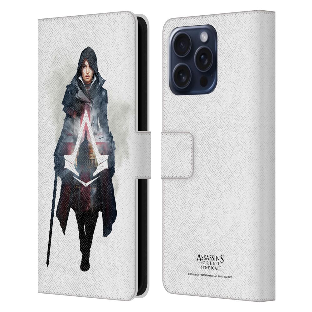 ASSASSINS CREED アサシンクリード - Syndicate Character Art / Evie Frye Logo レザー手帳型 / Apple iPhoneケース 【公式 / オフィシャル】