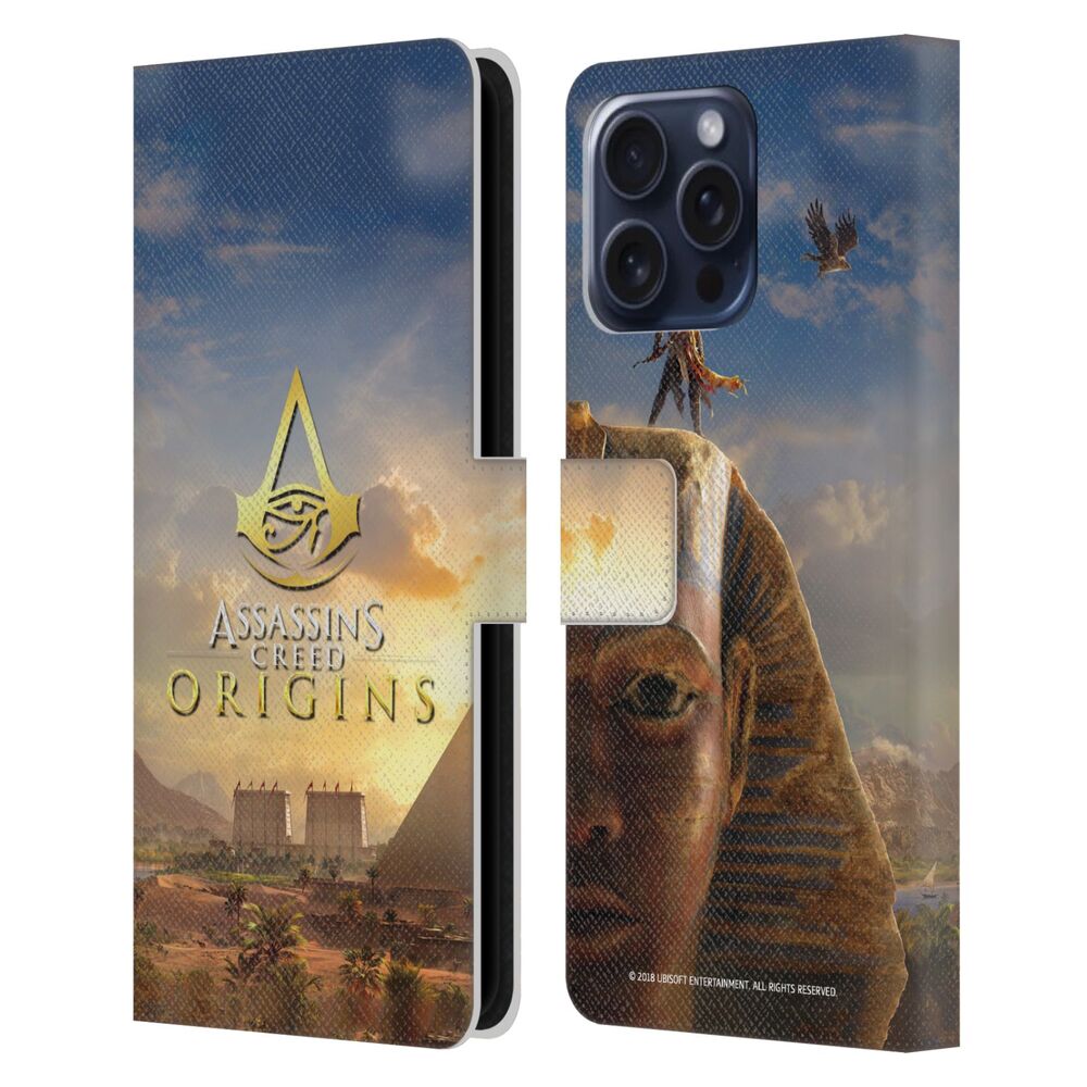 ASSASSINS CREED アサシンクリード - Origins Key Art / Bayek Sphinx レザー手帳型 / Apple iPhoneケース 【公式 / オフィシャル】