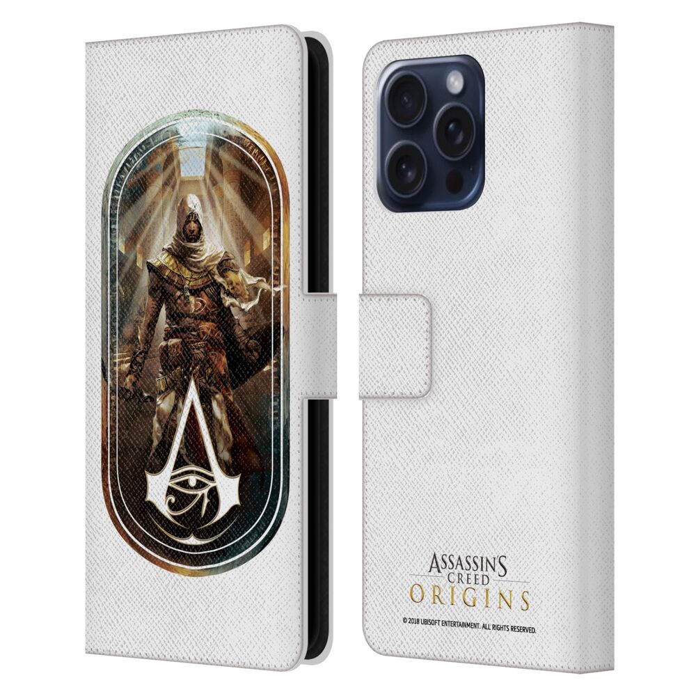 ASSASSINS CREED アサシンクリード - Origins Character Art / Bayek Emblem レザー手帳型 / Apple iPhoneケース 【公式 / オフィシャル】