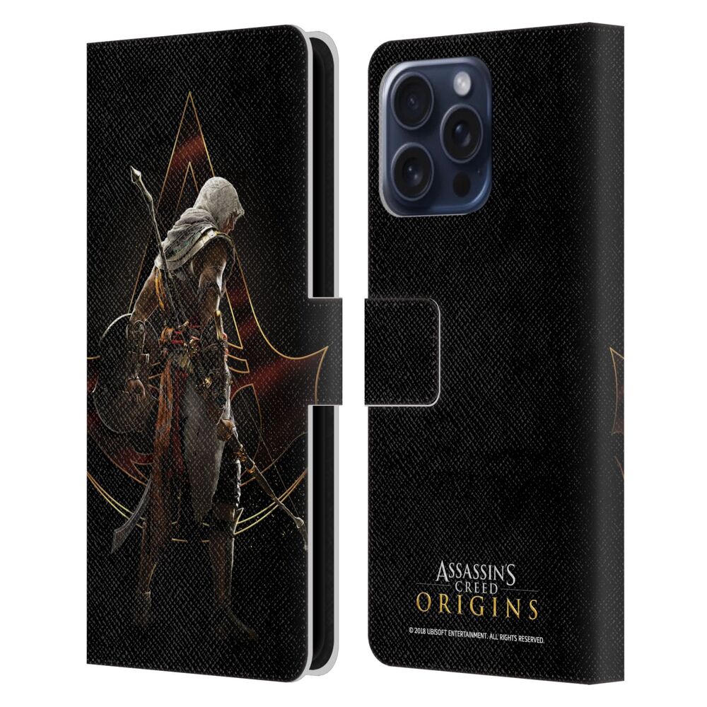 ASSASSINS CREED アサシンクリード - Origins Character Art / Bayek Crest レザー手帳型 / Apple iPhoneケース 【公式 / オフィシャル】