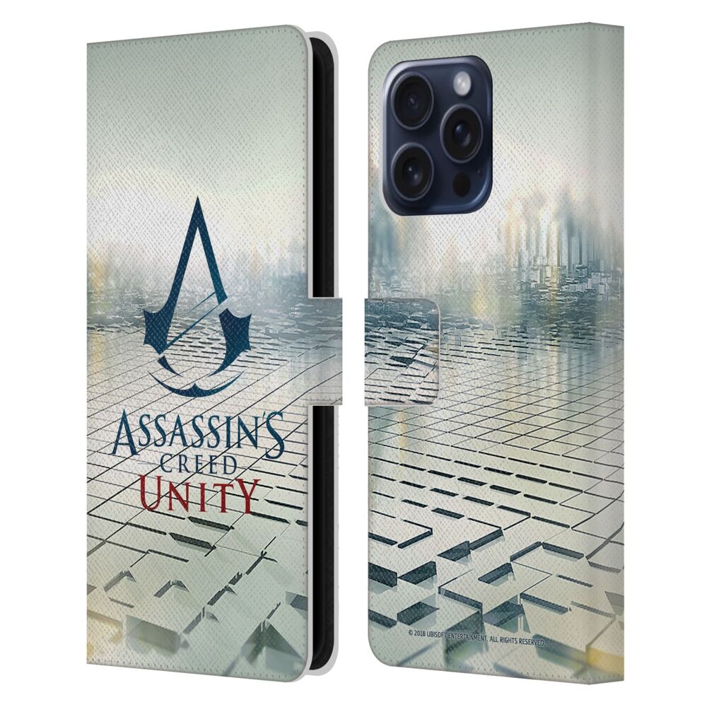 ASSASSINS CREED アサシンクリード - Unity Logo / Main レザー手帳型 / Apple iPhoneケース 【公式 / オフィシャル】