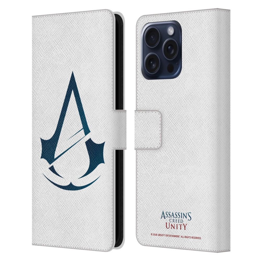 ASSASSINS CREED アサシンクリード - Unity Logo / Icon レザー手帳型 / Apple iPhoneケース 【公式 / オフィシャル】