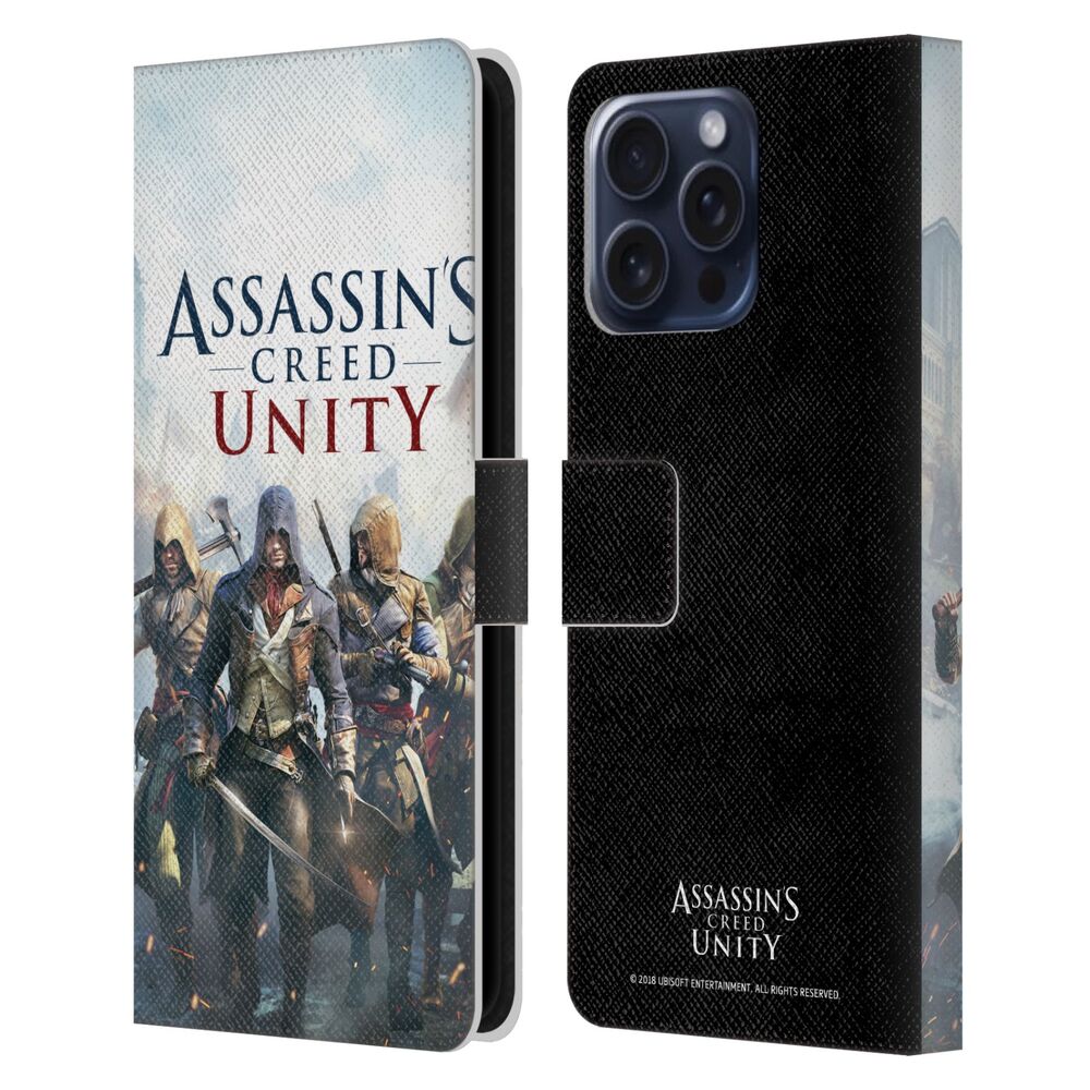 ASSASSINS CREED アサシンクリード - Unity Key Art / French Brotherhood レザー手帳型 / Apple iPhoneケース 【公式 / オフィシャル】