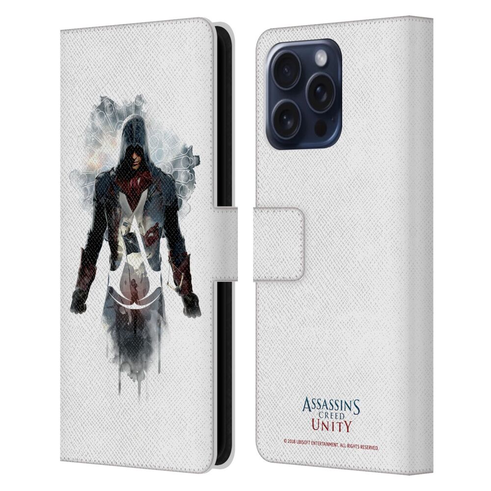 ASSASSINS CREED アサシンクリード - Unity Character Art / Arno Dorian Watercolour レザー手帳型 / Apple iPhoneケース 【公式 / オフィシャル】