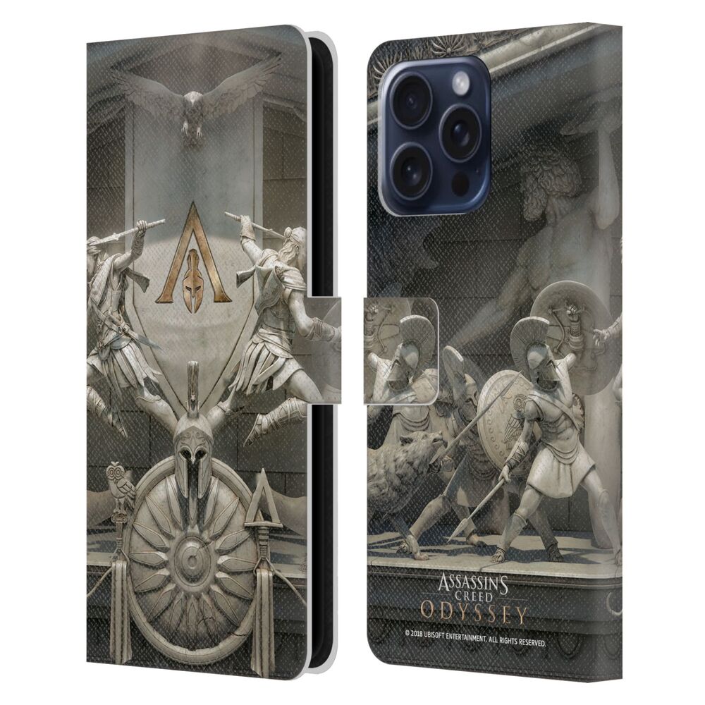 ASSASSINS CREED アサシンクリード - Odyssey Key Art / Sculpture レザー手帳型 / Apple iPhoneケース 【公式 / オフィシャル】