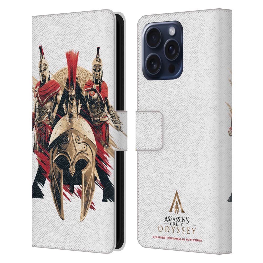 ASSASSINS CREED アサシンクリード - Odyssey Artwork / Helmet レザー手帳型 / Apple iPhoneケース 【公式 / オフィシャル】