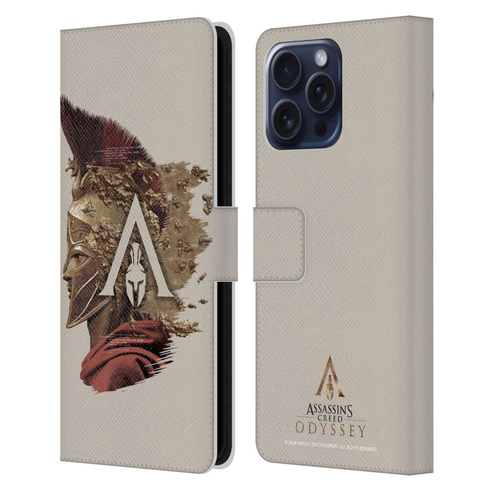 ASSASSINS CREED アサシンクリード - Odyssey Artwork / Map レザー手帳型 / Apple iPhoneケース 【公式 / オフィシャル】