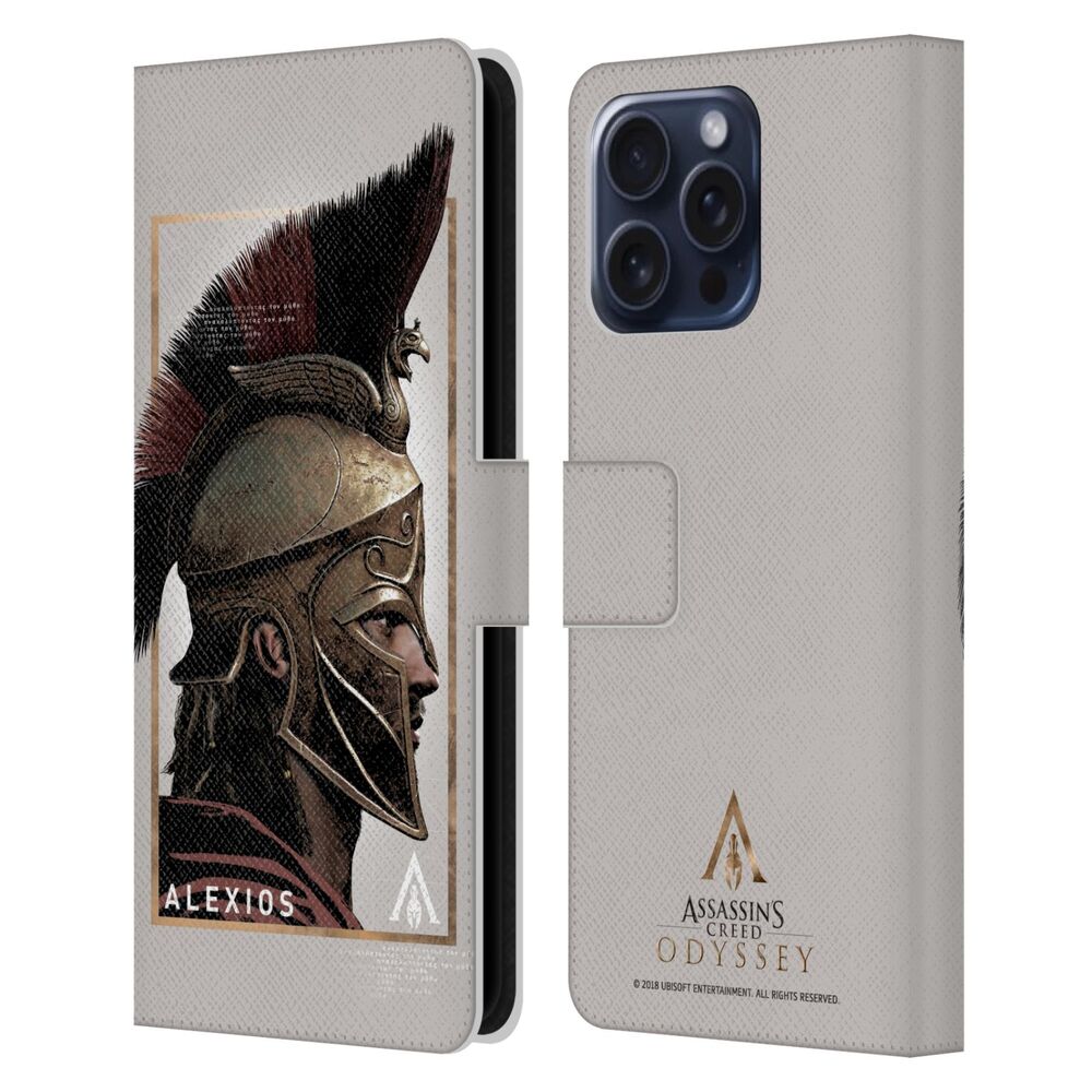 ASSASSINS CREED アサシンクリード - Odyssey Artwork / Alexios レザー手帳型 / Apple iPhoneケース 【公式 / オフィシャル】