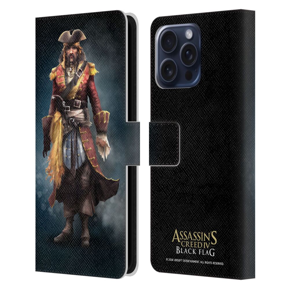 ASSASSINS CREED アサシンクリード - Black Flag Characters / Bartholomew Roberts レザー手帳型 / Apple iPhoneケース 【公式 / オフィシャル】