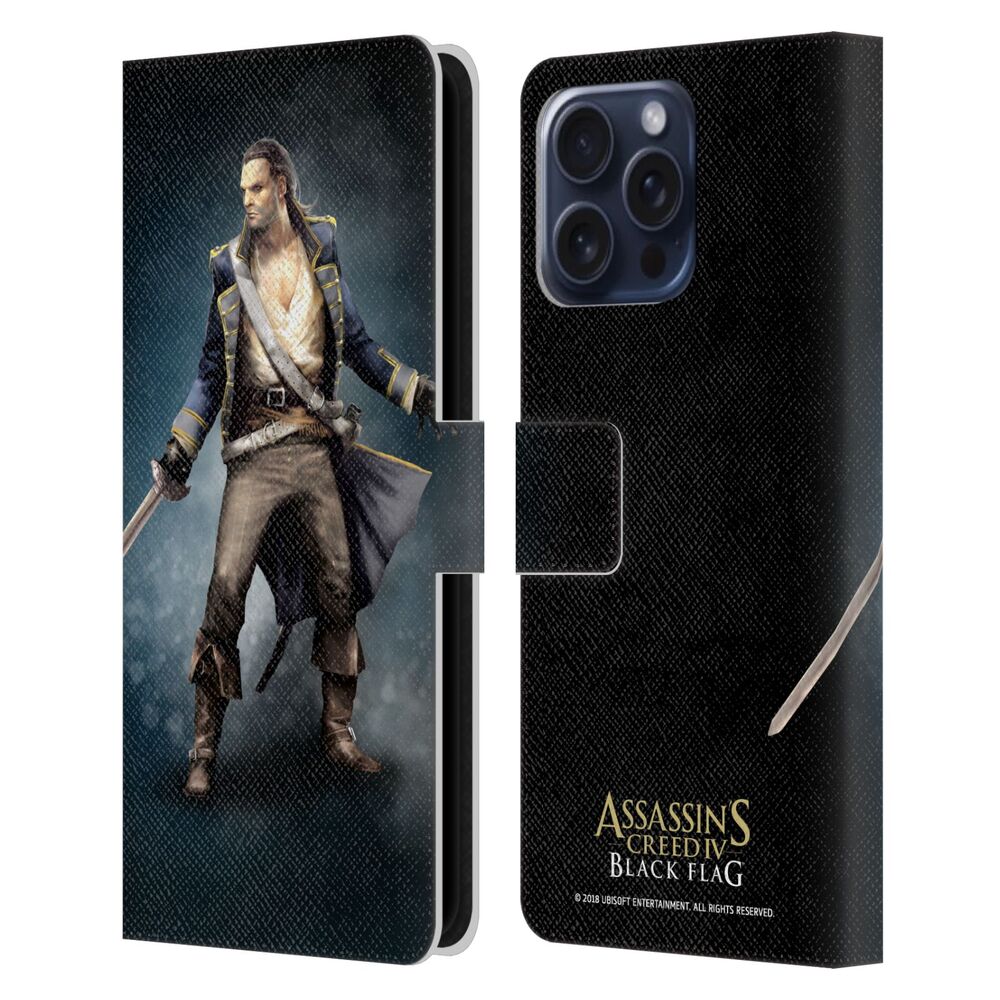 ASSASSINS CREED アサシンクリード - Black Flag Characters / Benjamin Hornigold レザー手帳型 / Apple iPhoneケース 【公式 / オフィシャル】