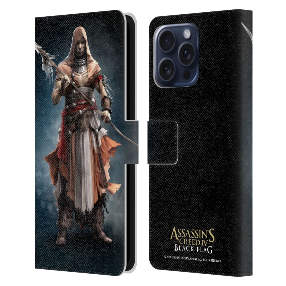 ASSASSINS CREED アサシンクリード - Black Flag Characters / Ah Tabai レザー手帳型 / Apple iPhoneケース 【公式 / オフィシャル】