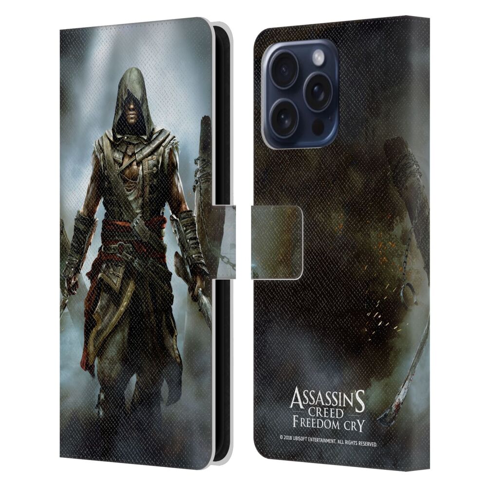 ASSASSINS CREED アサシンクリード - Black Flag Key Art / Edward Freedom Cry レザー手帳型 / Apple iPhoneケース 【公式 / オフィシャル】