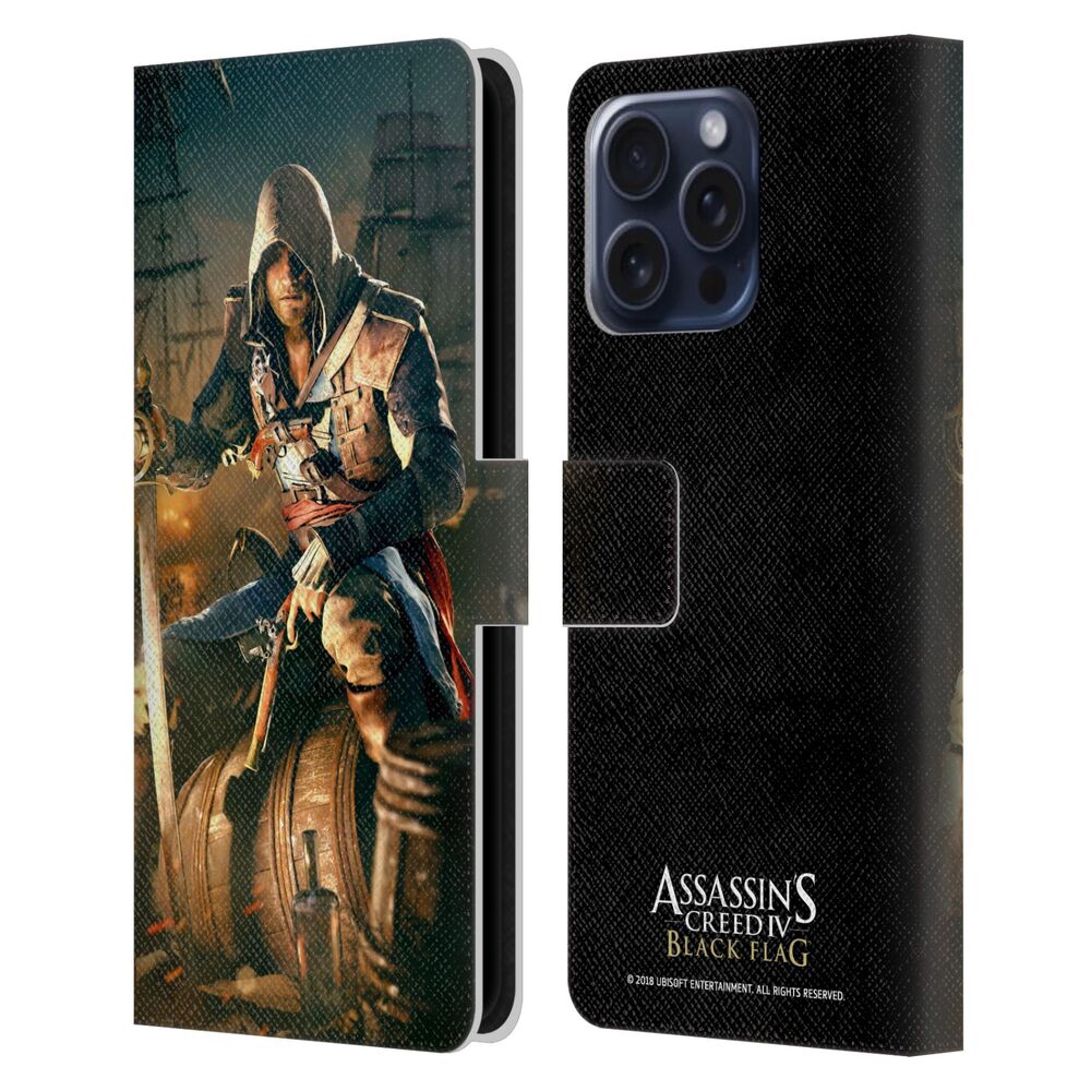 ASSASSINS CREED アサシンクリード - Black Flag Key Art / Edward After Battle レザー手帳型 / Apple iPhoneケース 【公式 / オフィシャル】