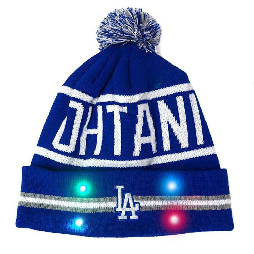 SHOHEI OHTANI 大谷翔平 - MLB公式 LOS ANGELES DODGERS KNIT LIGHT UP / 限定 / ビーニー 【公式 / オフィシャル】