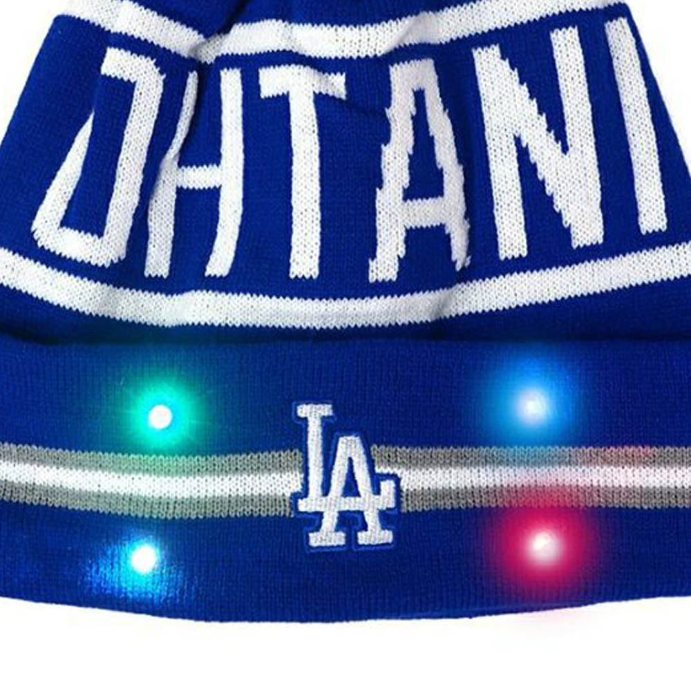 SHOHEI OHTANI 大谷翔平 - MLB公式 LOS ANGELES DODGERS KNIT LIGHT UP / 限定 / ビーニー 【公式 / オフィシャル】