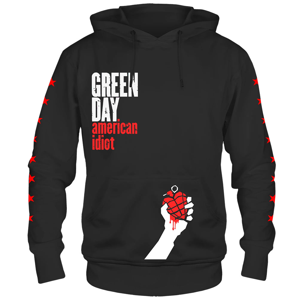 GREEN DAY - (2025年 2月 来日 ) - AMERICAN IDIOT 20周年記念 F&B HOODIE / アームプリントあり