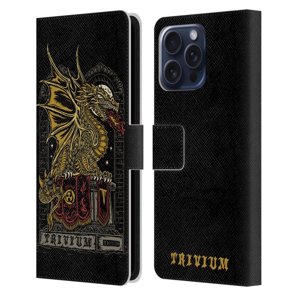 TRIVIUM トリヴィアム - Graphics / Big Dragon レザー手帳型 / Apple iPhoneケース 【公式 / オフィシャル】