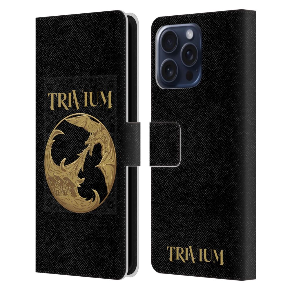 TRIVIUM トリヴィアム - Graphics / The Phalanx レザー手帳型 / Apple iPhoneケース 【公式 / オフィシャル】