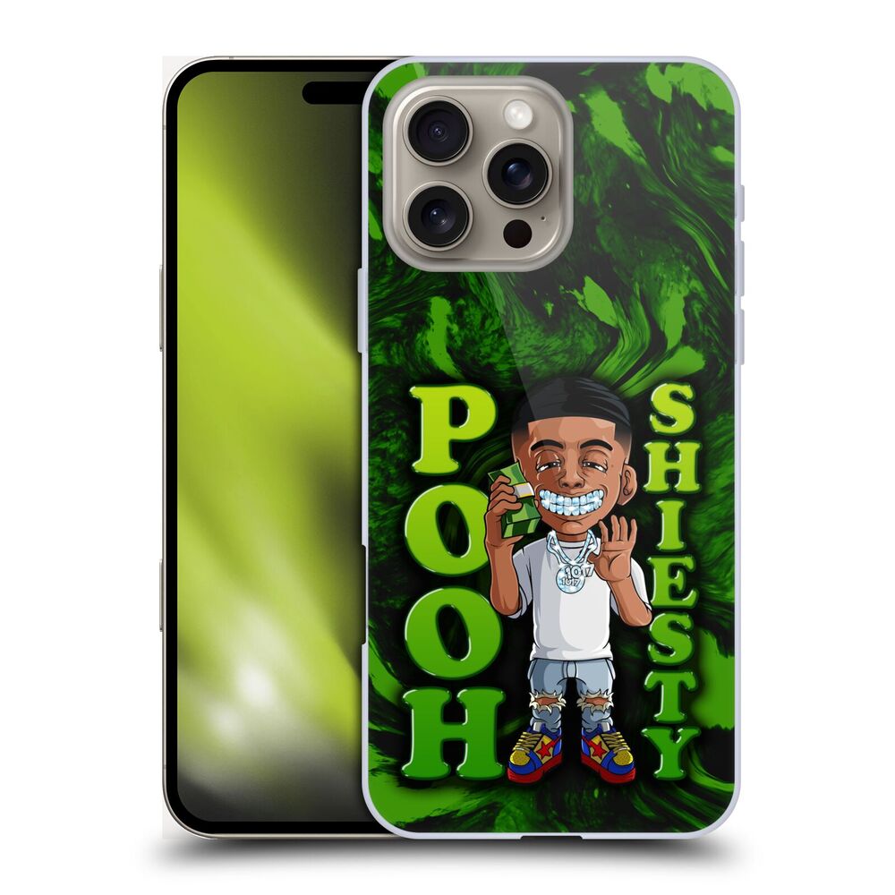 POOH SHIESTY プーシースティ - Graphics / Green ハード case / Apple iPhoneケース 【公式 / オフィシャル】