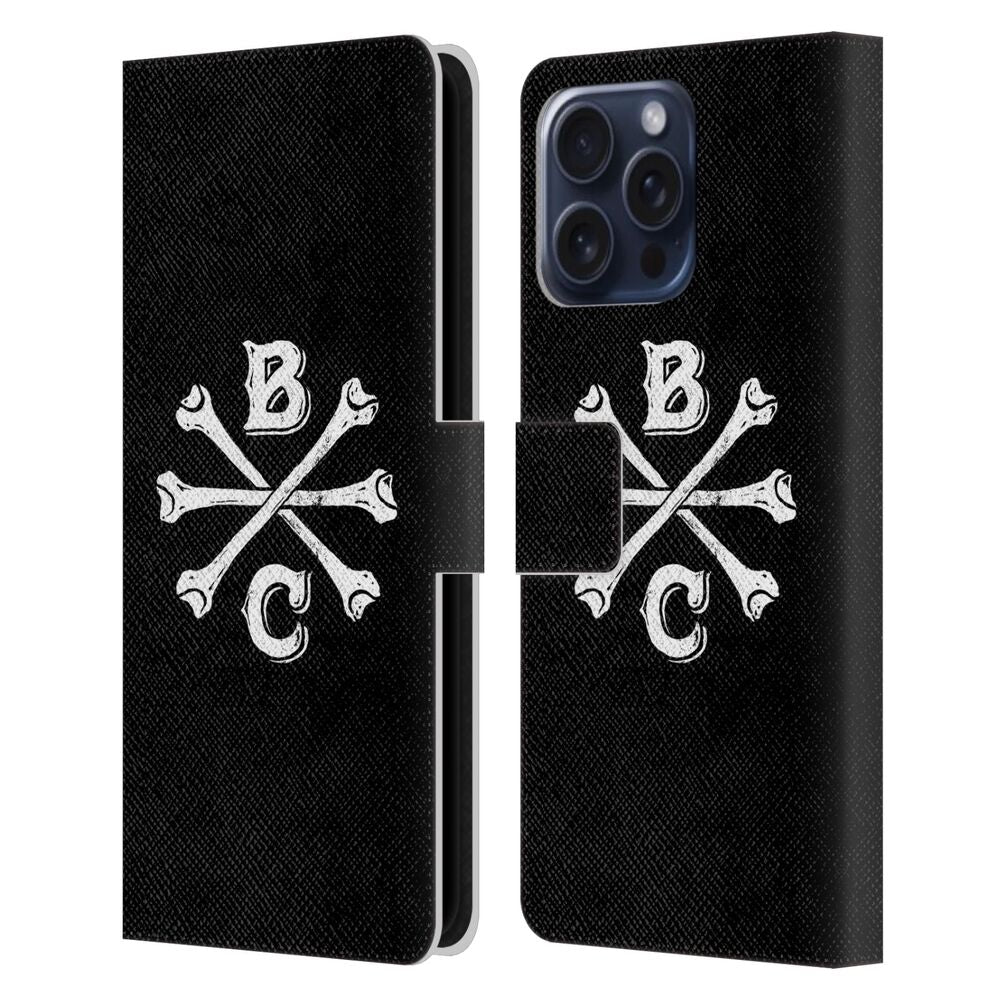 BIFFY CLYRO ビッフィクライロ - Graphics / Bones Logo レザー手帳型 / Apple iPhoneケース 【公式 / オフィシャル】