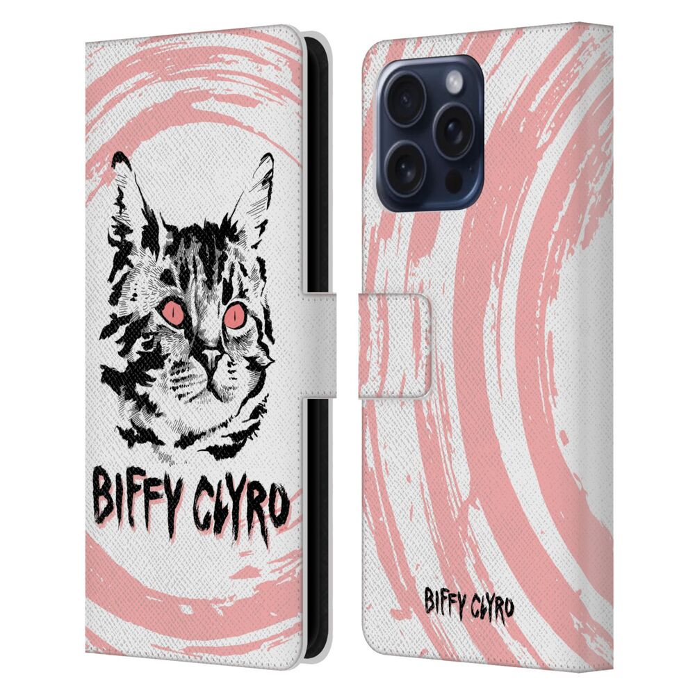 BIFFY CLYRO ビッフィクライロ - Graphics / Cat レザー手帳型 / Apple iPhoneケース 【公式 / オフィシャル】