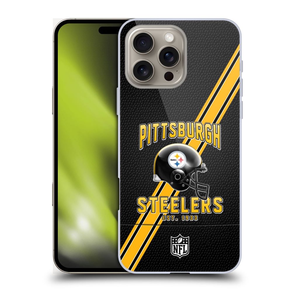 PITTSBURGH STEELERS（NFL） ピッツバーグスティーラーズ ピッツバーグスティーラーズ - Football Stripes ハード case / Apple iPhoneケース 【公式 / オフィシャル】