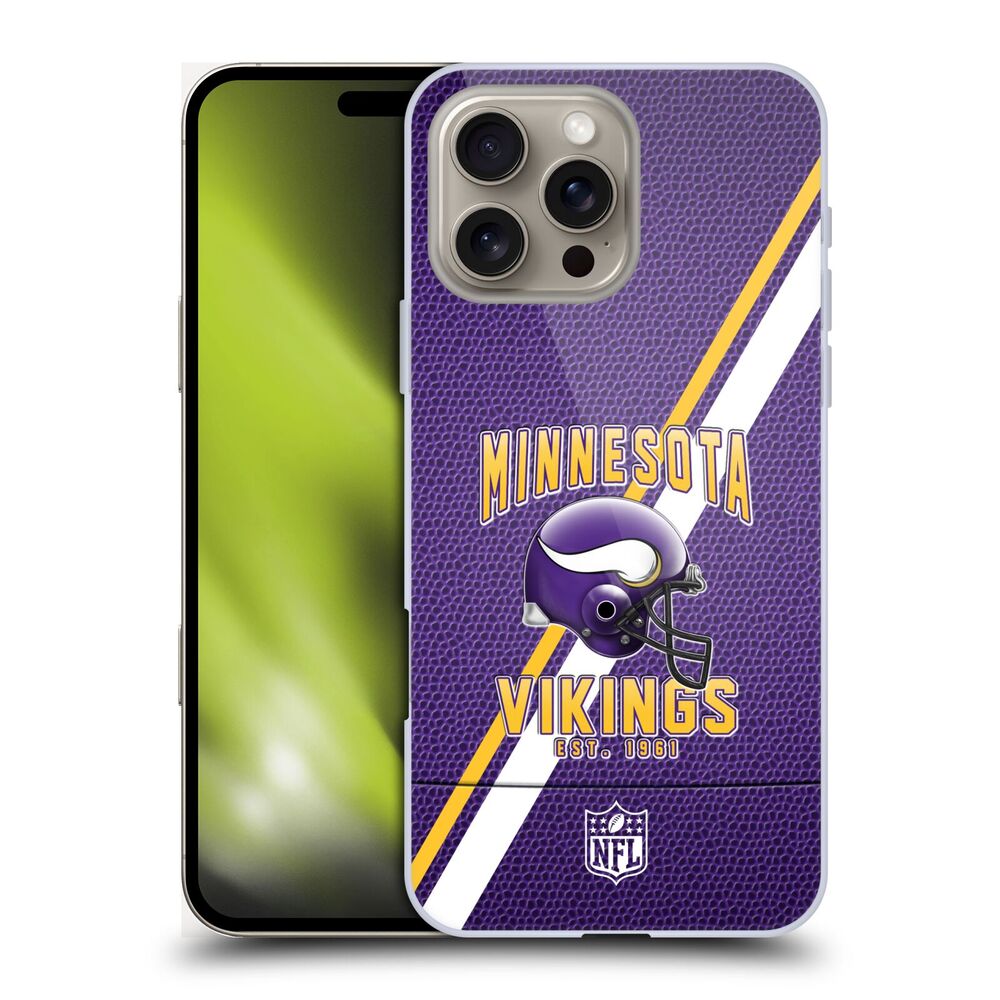 MINNESOTA VIKINGS（NFL） ミネソタバイキングス ミネソタバイキングス - Football Stripes ハード case / Apple iPhoneケース 【公式 / オフィシャル】