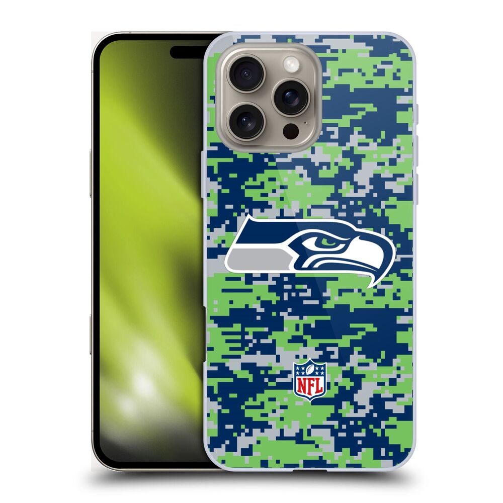 SEATTLE SEAHAWKS（NFL） シアトルシーホークス シアトルシーホークス - Digital Camouflage ハード case / Apple iPhoneケース 【公式 / オフィシャル】