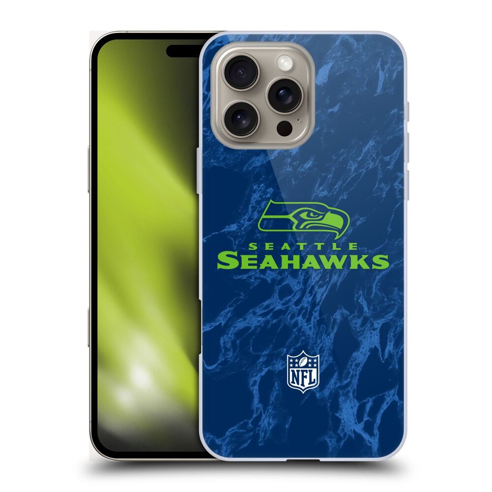 SEATTLE SEAHAWKS（NFL） シアトルシーホークス シアトルシーホークス - Coloured Marble ハード case / Apple iPhoneケース 【公式 / オフィシャル】