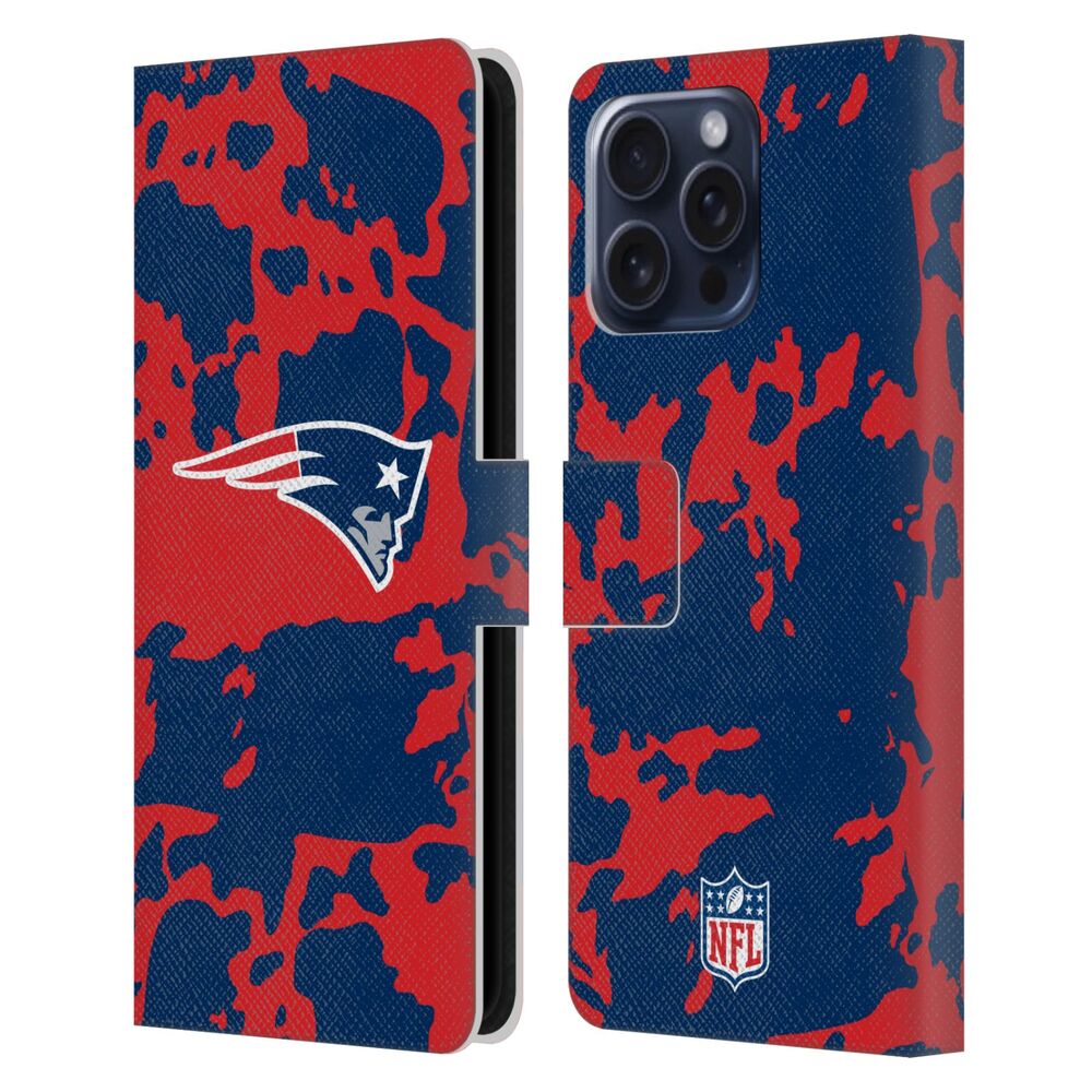 NEW ENGLAND PATRIOTS（NFL） パッツ パッツ - Cow Animal Printレザー手帳型 / Apple iPhoneケース 【公式 / オフィシャル】