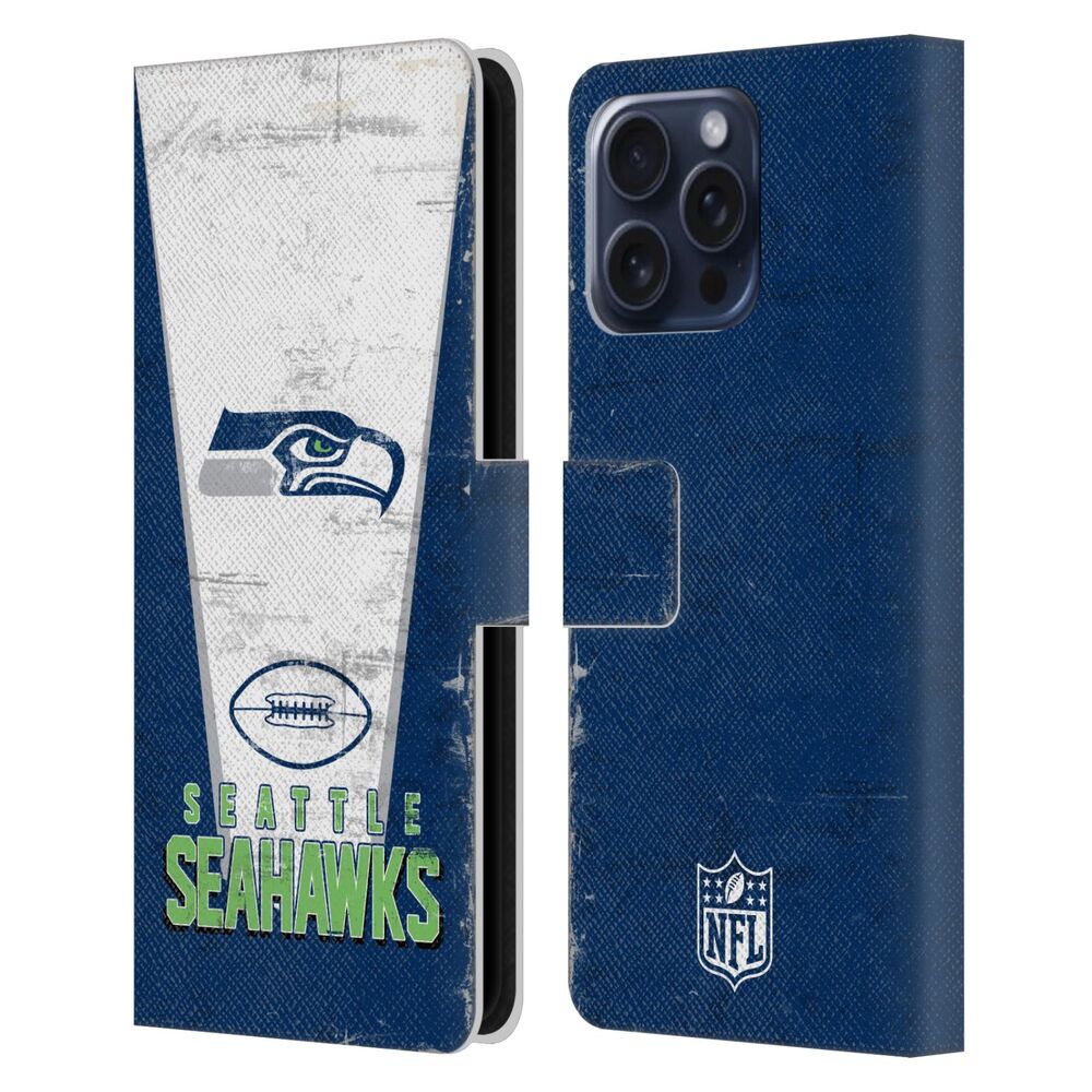 SEATTLE SEAHAWKS（NFL） シアトルシーホークス シアトルシーホークス - Banner レザー手帳型 / Apple iPhoneケース 【公式 / オフィシャル】